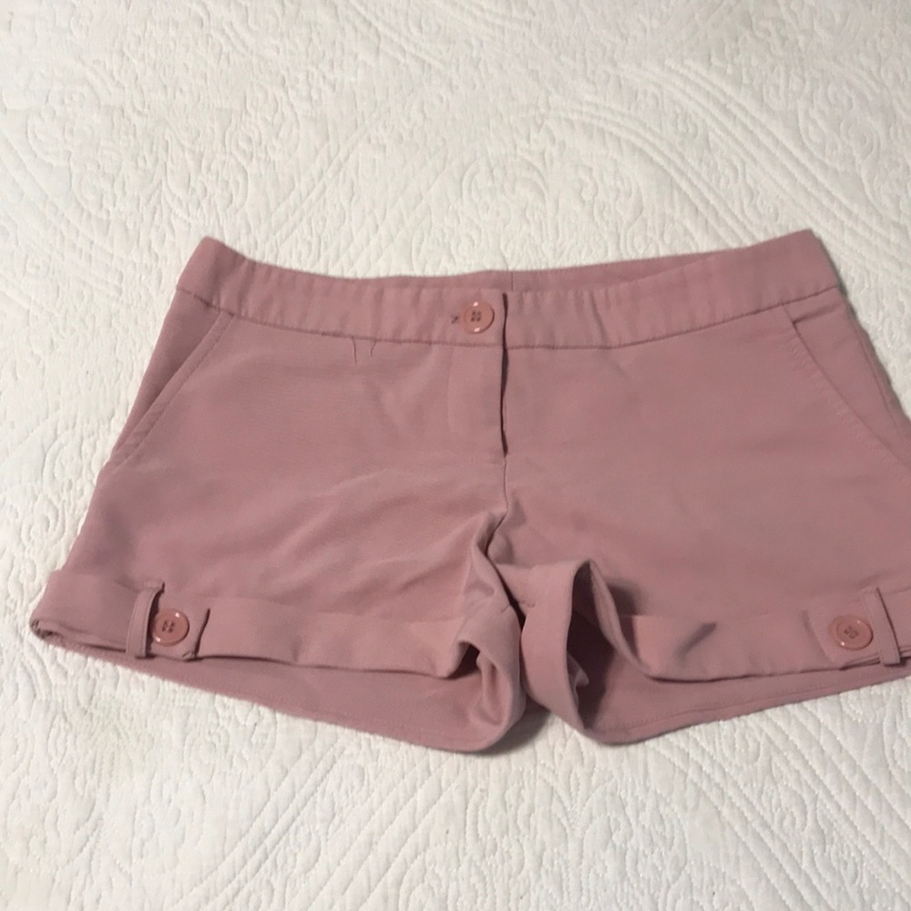 Rose colored dressy shorts